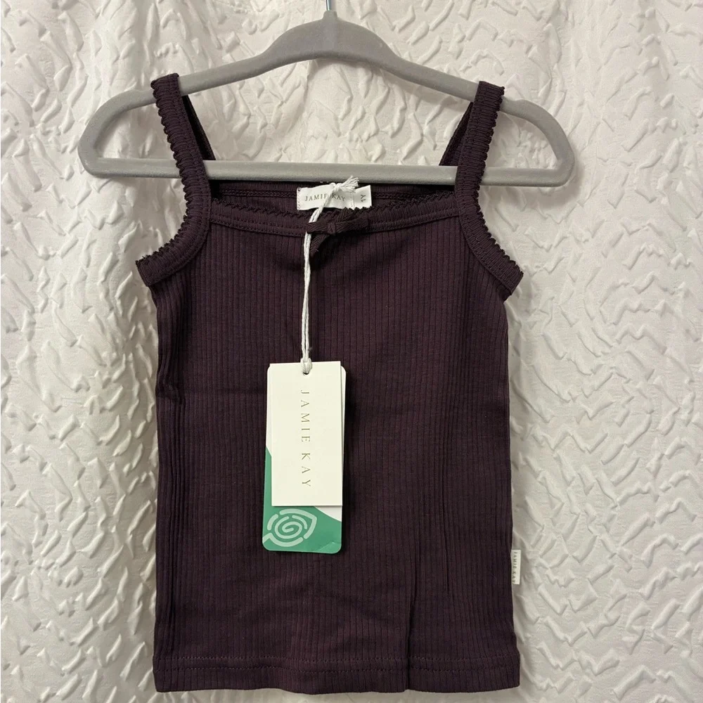 Jamie Kay Deep Purple Ribbed Tank 1yr - Picture 1 of 1